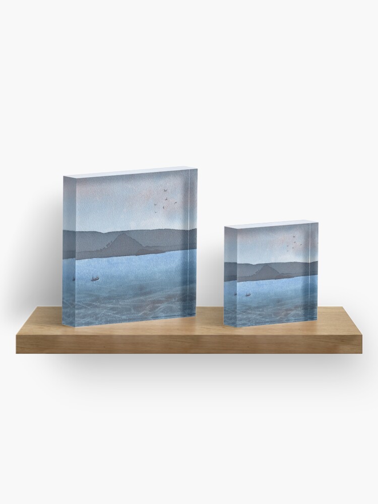 Alternate view of Berwick Law and Craig Leith, November 2018 Acrylic Block