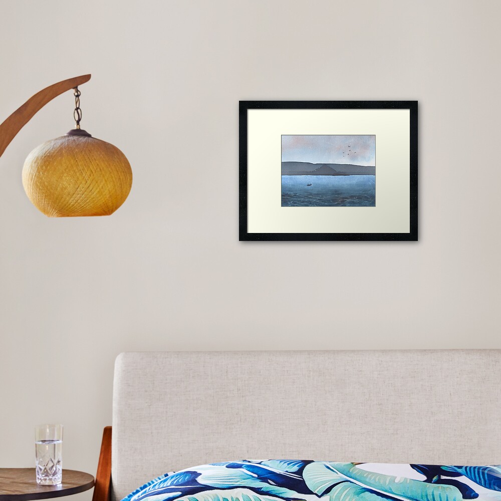 Berwick Law and Craig Leith, November 2018 Framed Art Print