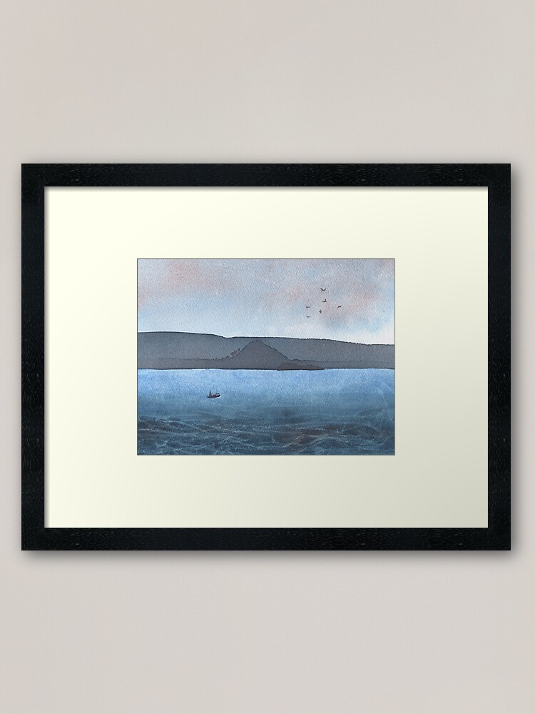Alternate view of Berwick Law and Craig Leith, November 2018 Framed Art Print