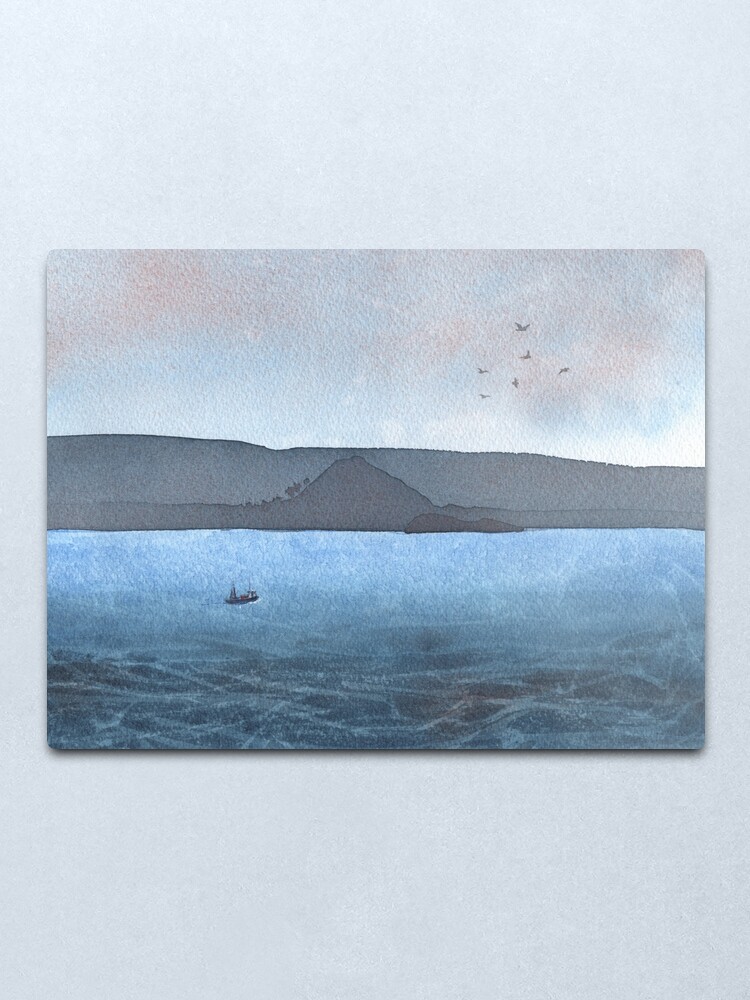 Alternate view of Berwick Law and Craig Leith, November 2018 Metal Print