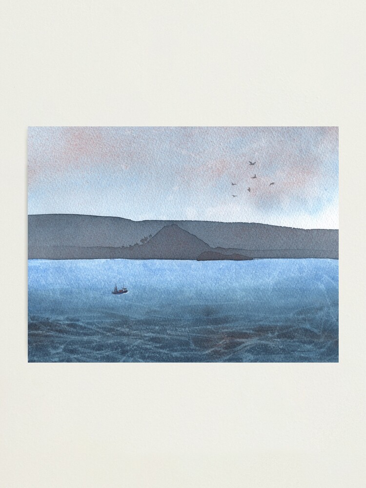 Alternate view of Berwick Law and Craig Leith, November 2018 Photographic Print