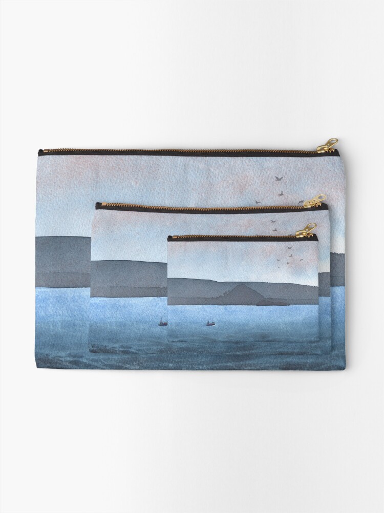 Alternate view of Berwick Law and Craig Leith, November 2018 Zipper Pouch