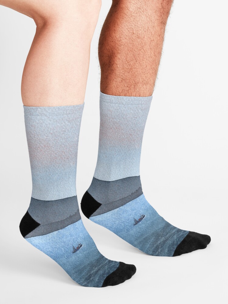 Alternate view of Berwick Law and Craig Leith, November 2018 Socks