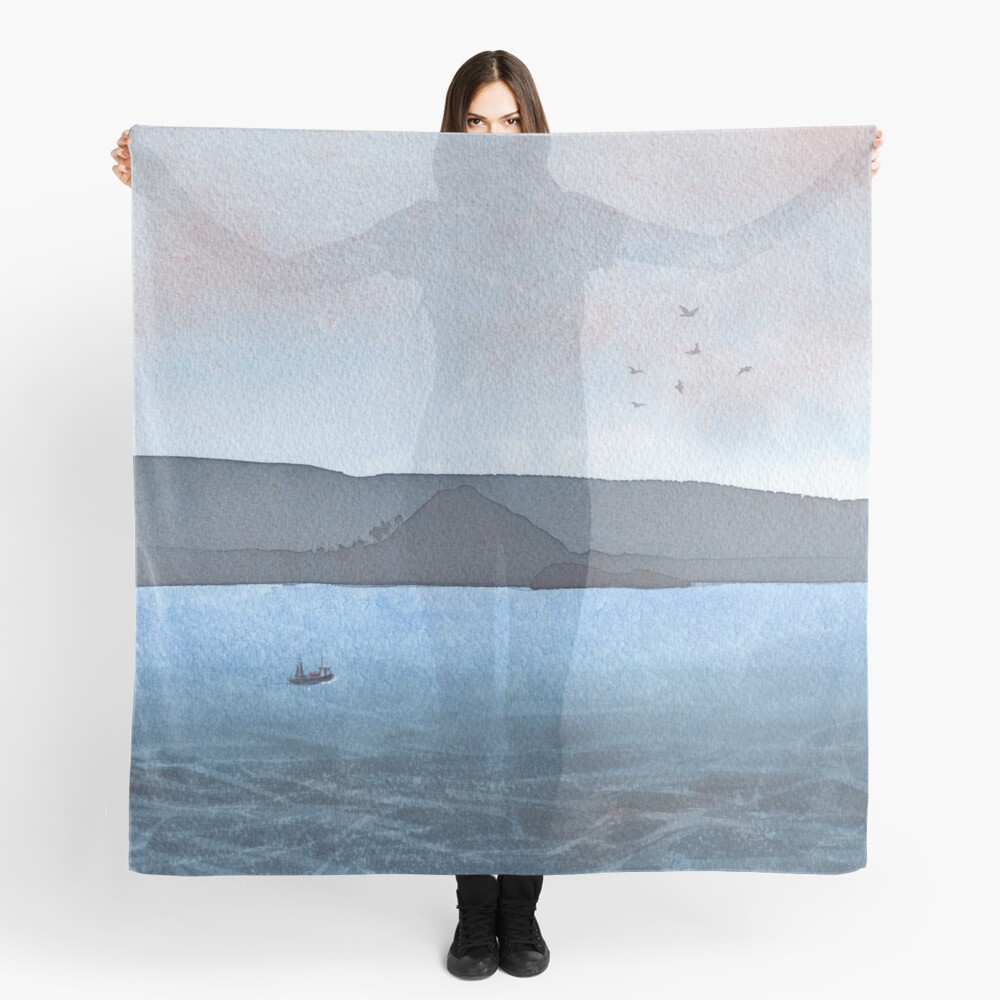 Berwick Law and Craig Leith, November 2018 Scarf