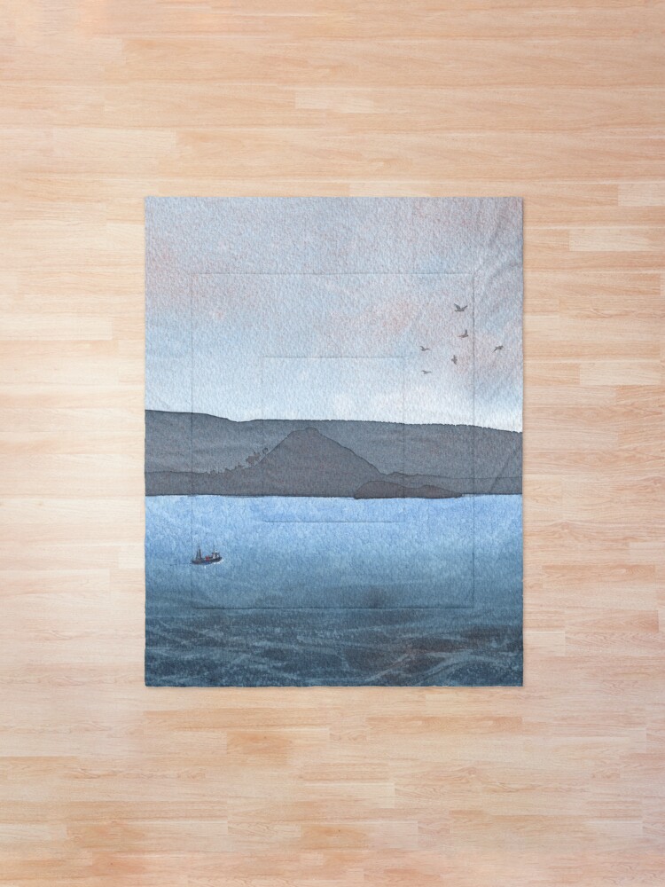 Alternate view of Berwick Law and Craig Leith, November 2018 Comforter