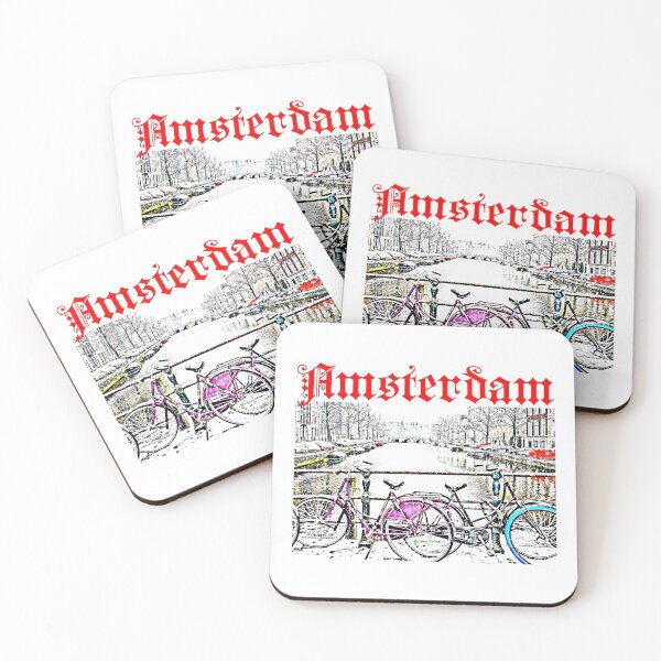 Item preview, Amsterdam Two Bicycles Bridge designed and sold by alexvas.