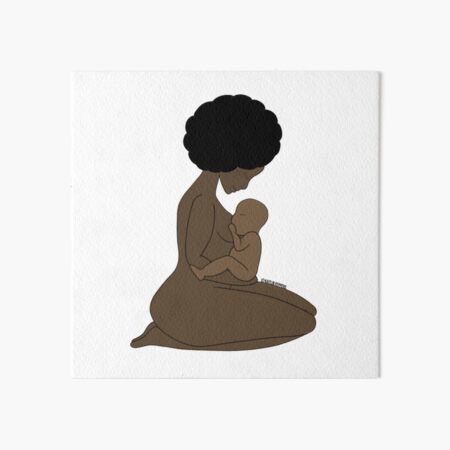 Breastfeeding Mother Art Board Print