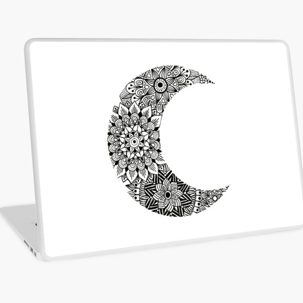 Crescent Moon Mandala (inverted color) Art Board Print for Sale