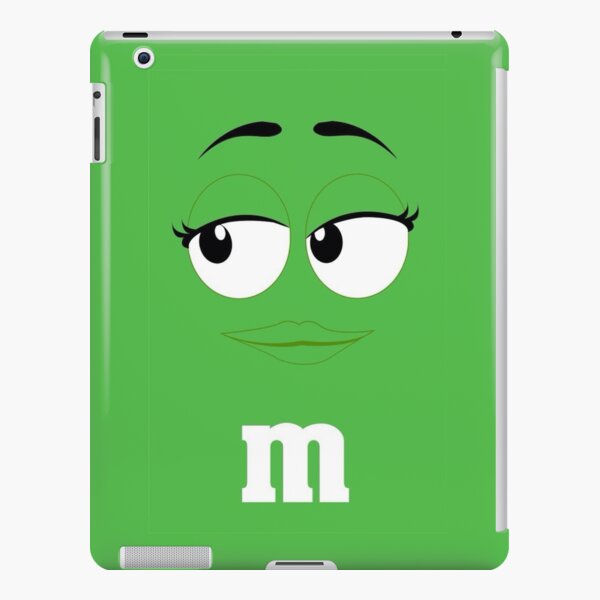 Green M&M Face iPad Snap Case