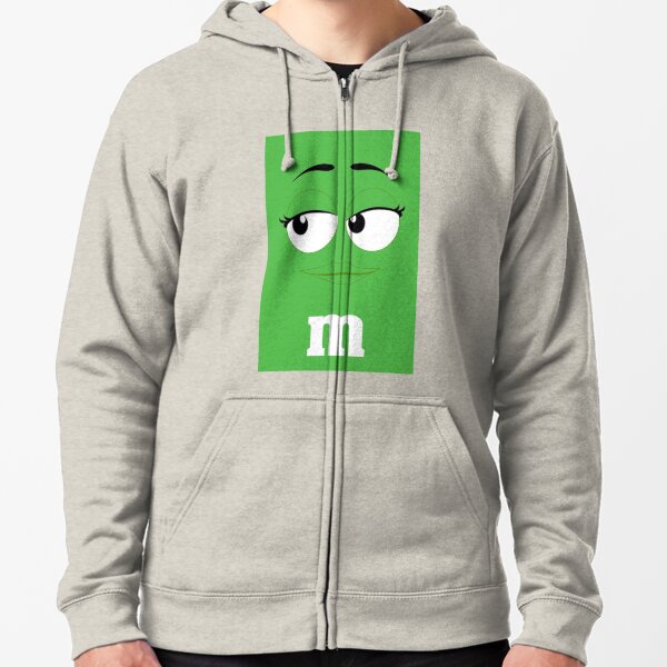 green m&m hoodie