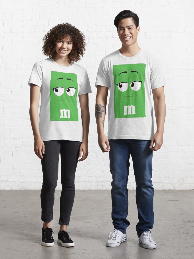 green m&m shirt
