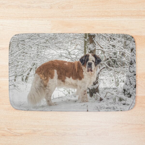 Item preview, St Bernard dog in the snow designed and sold by HaleyRedshaw.