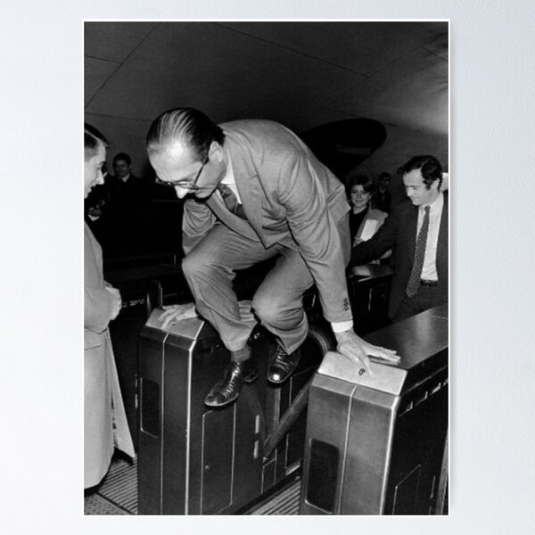 Item preview, Jacques Chirac December 5, 1980 at the station Auber designed and sold by Gadgetduweb.