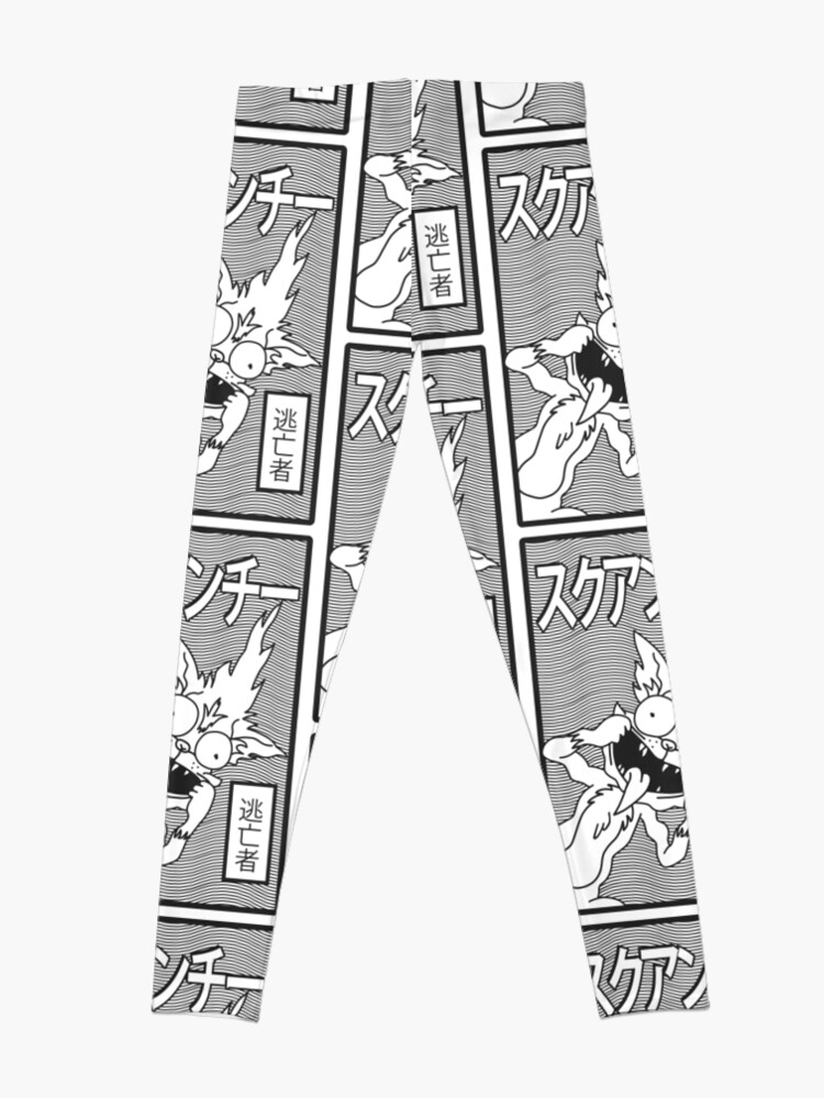 Alternate view of Rick and Morty | Retro Japanese Squanchy Leggings