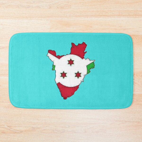 Item preview, Burundi Map With Flag designed and sold by Havocgirl.