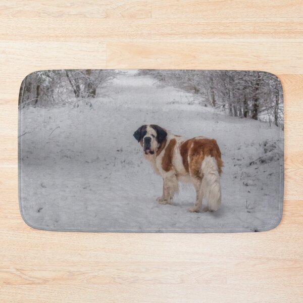 Item preview, St Bernard dog in the snow designed and sold by HaleyRedshaw.
