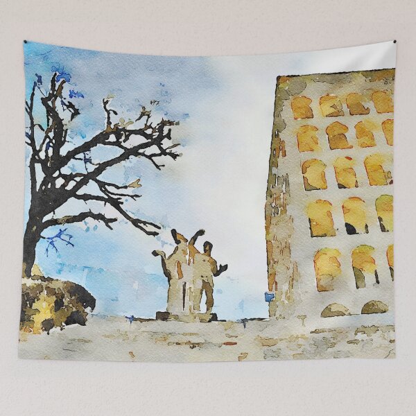Item preview, Roma EUR: dry tree with palace arches and monument designed and sold by Giuseppe Cocco.