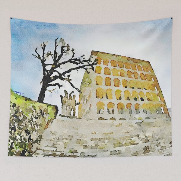 Item preview, Roma EUR: dry tree with palace arches and monument designed and sold by Giuseppe Cocco.