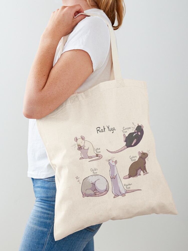 Rat Yoga Tote Bag for Sale by MaineRatRescue