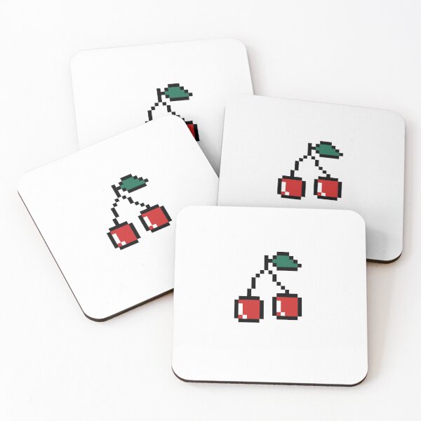 Item preview, cherry pixel art illustration designed and sold by zizimentos.