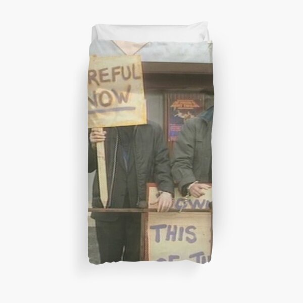 Down With Careful Father Ted Duvet Cover