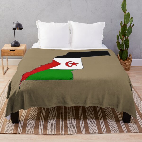 Item preview, Western Sahara Map With Saharan Flag designed and sold by Havocgirl.
