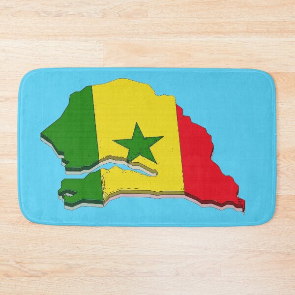 Item preview, Senegal Map With Senegalese Flag designed and sold by Havocgirl.