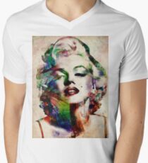 Marilyn Monroe Urban Art Men's V-Neck T-Shirt