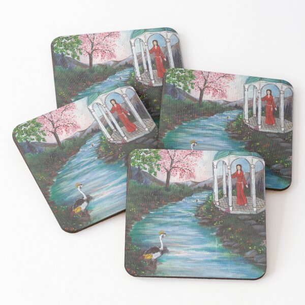 Item preview, Gazebo with Lady in Red designed and sold by DarkRubyMoon.