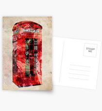 London Telephone Box Urban Art Postcards