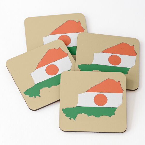 Item preview, Niger Map With Nigerien Flag designed and sold by Havocgirl.