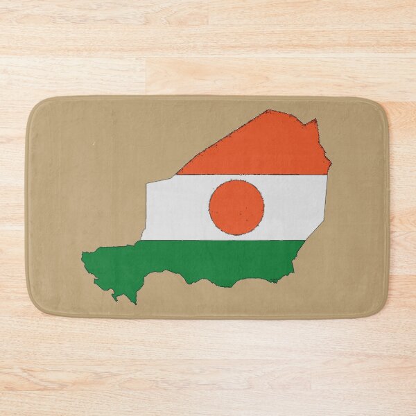 Item preview, Niger Map With Nigerien Flag designed and sold by Havocgirl.