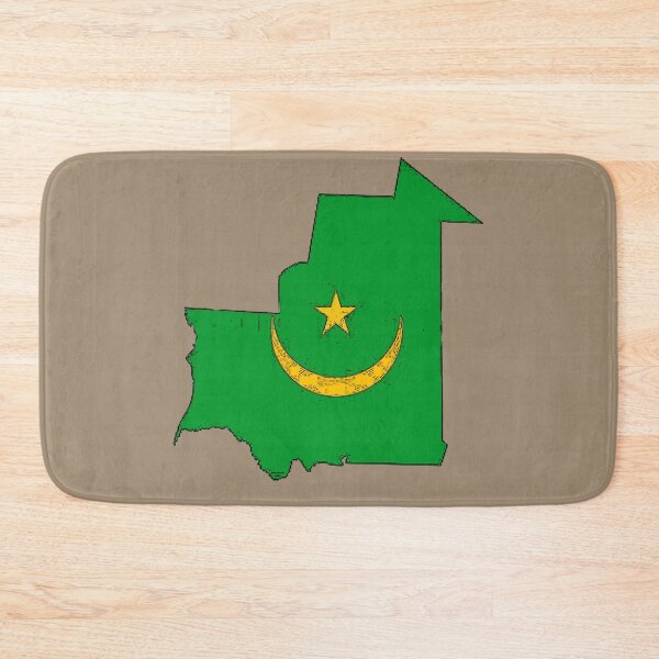 Item preview, Mauritania Map With Mauritanian Flag designed and sold by Havocgirl.