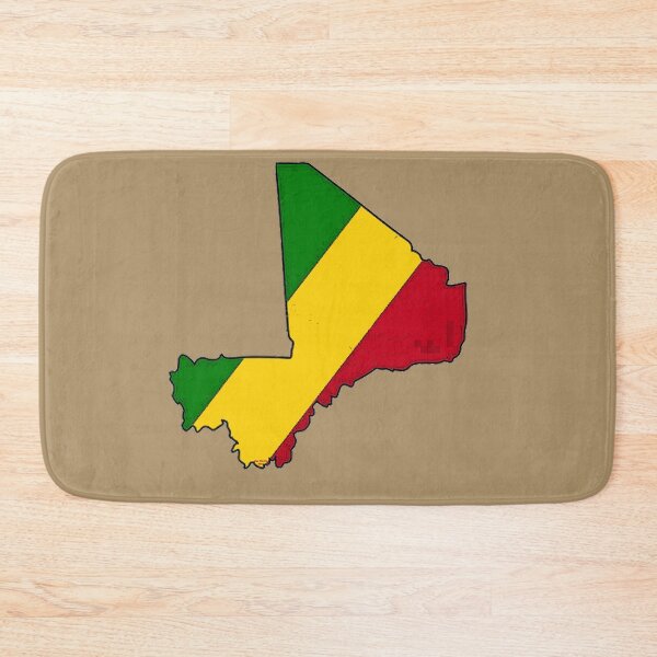 Item preview, Mali Map With Malian Flag designed and sold by Havocgirl.
