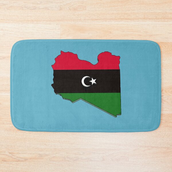 Item preview, Libya Map With Libyan Flag designed and sold by Havocgirl.