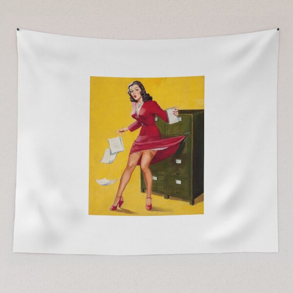 Item preview, Office Mishap Pin Up Art  designed and sold by RBEnt.