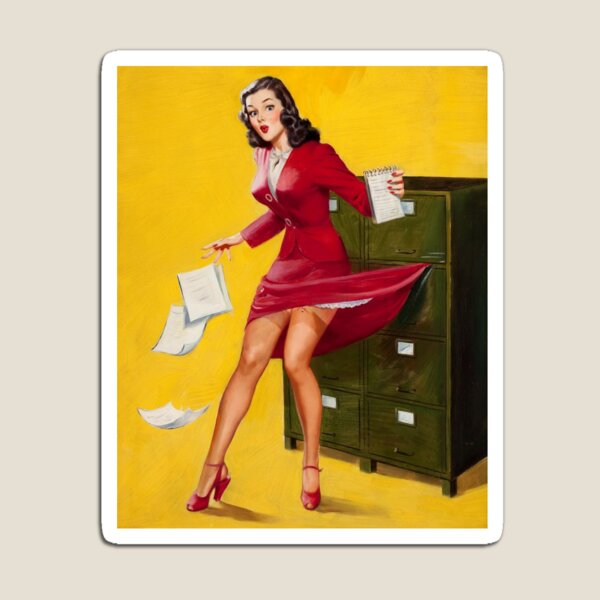 Item preview, Office Mishap Pin Up Art  designed and sold by RBEnt.