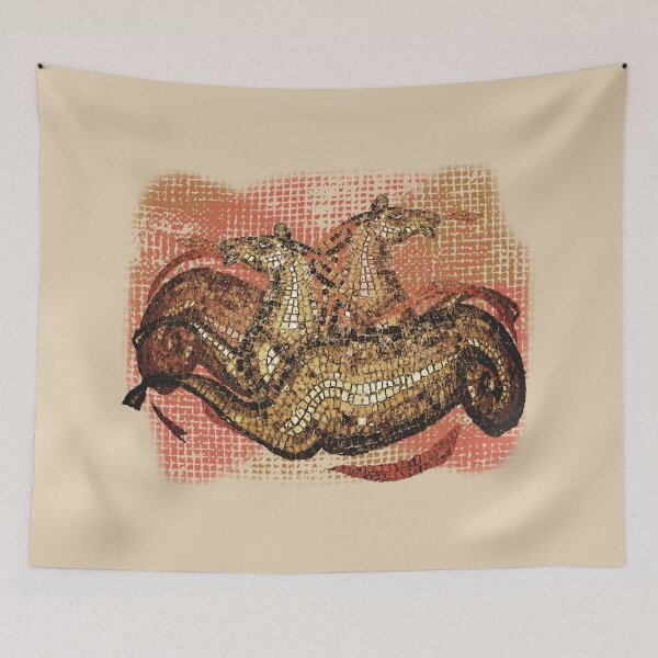 Item preview, Roman Mosaic Seahorses designed and sold by Ginny Luttrell.