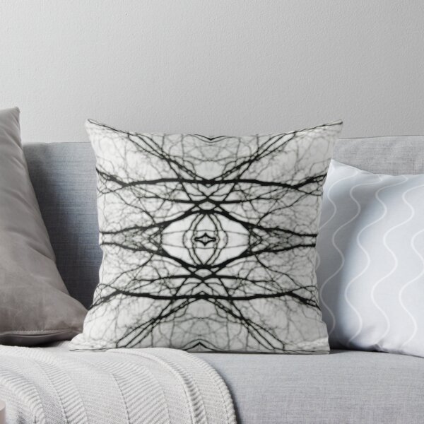 Item preview, Abstract Bokeh Branches - Black & White Mood - Natural Neutral designed and sold by TurningMoss.