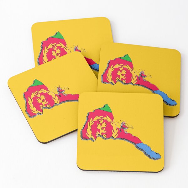 Item preview, Eritrea Map with Eritrean Flag designed and sold by Havocgirl.
