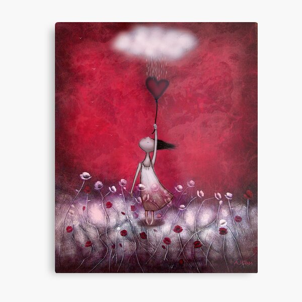 loVe protects me Metal Print