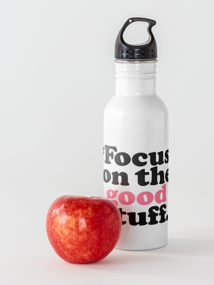 Alternate view of Focus On The Good Stuff {Pink & Red Version} Water Bottle