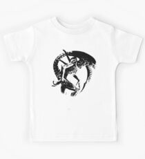 Alien Black & White Kids Tee