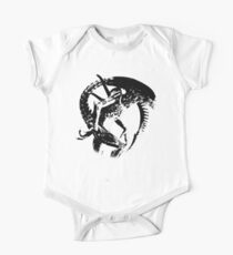 Alien Black & White One Piece - Short Sleeve