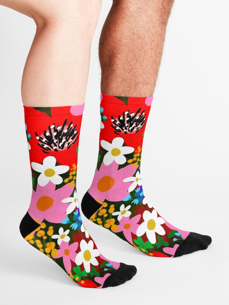 Alternate view of Flower Power! Socks
