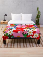 Flower Power! Throw Blanket