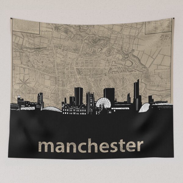 Item preview, manchester skyline designed and sold by BekimART.