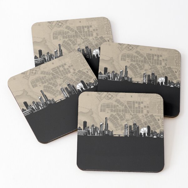 Item preview, melbourne skyline designed and sold by BekimART.