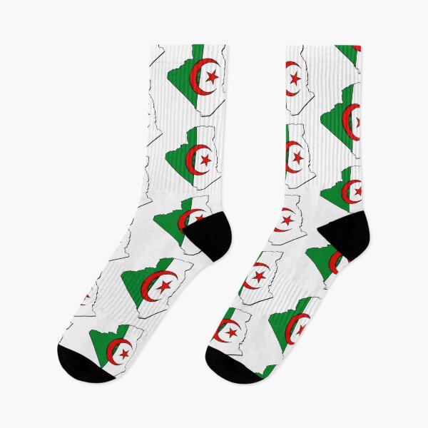 Item preview, Algeria Map With Algerian Flag designed and sold by Havocgirl.