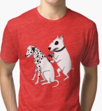 Pittbul tattooing Dalmatian Tri-blend T-Shirt